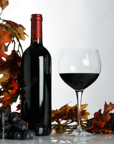 Obraz na płótnie canvas czteroczęściowy "tetraptyk" Wino