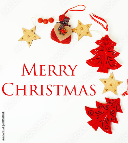 christmas decoration isolated , white background