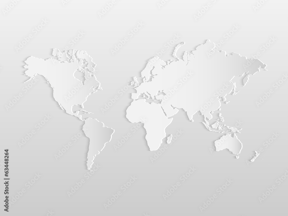 Paper World Map