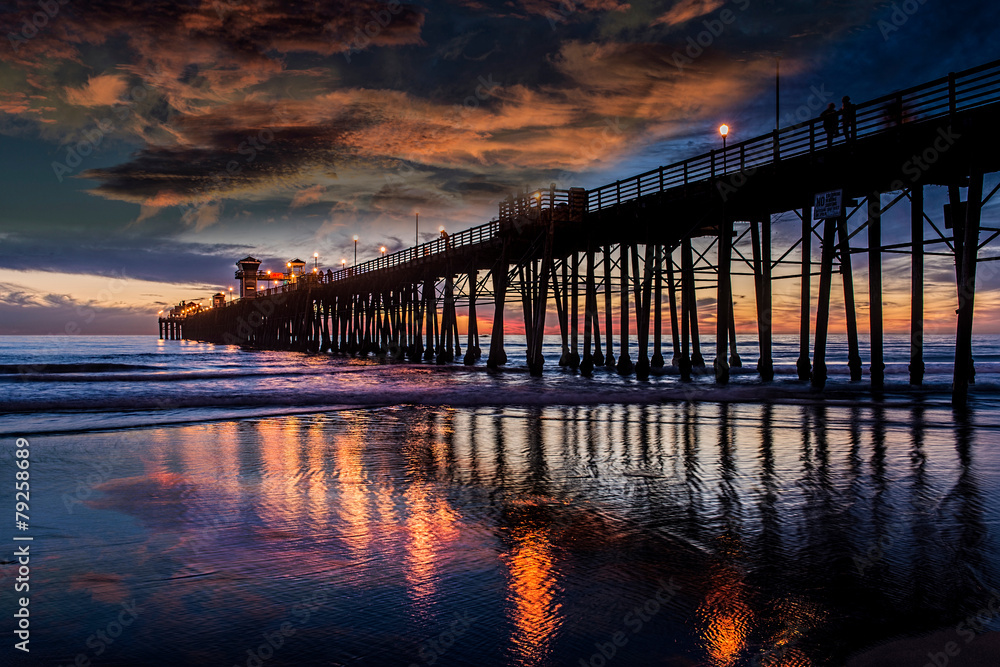 Reflections at Oceanside Pier