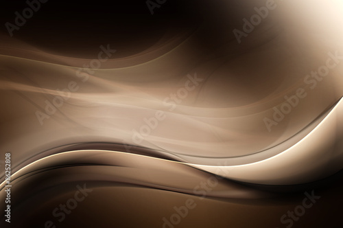 Brown Dark Light Abstract Waves Background