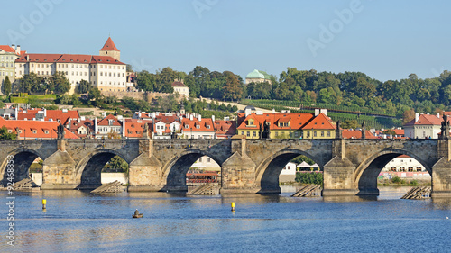Charles Bridge in Prague -Stitched Panorama