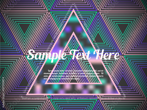 Futuristic abstract colorful vector background with triangle and lines. Geometric shapes, Abstract Modern layout.