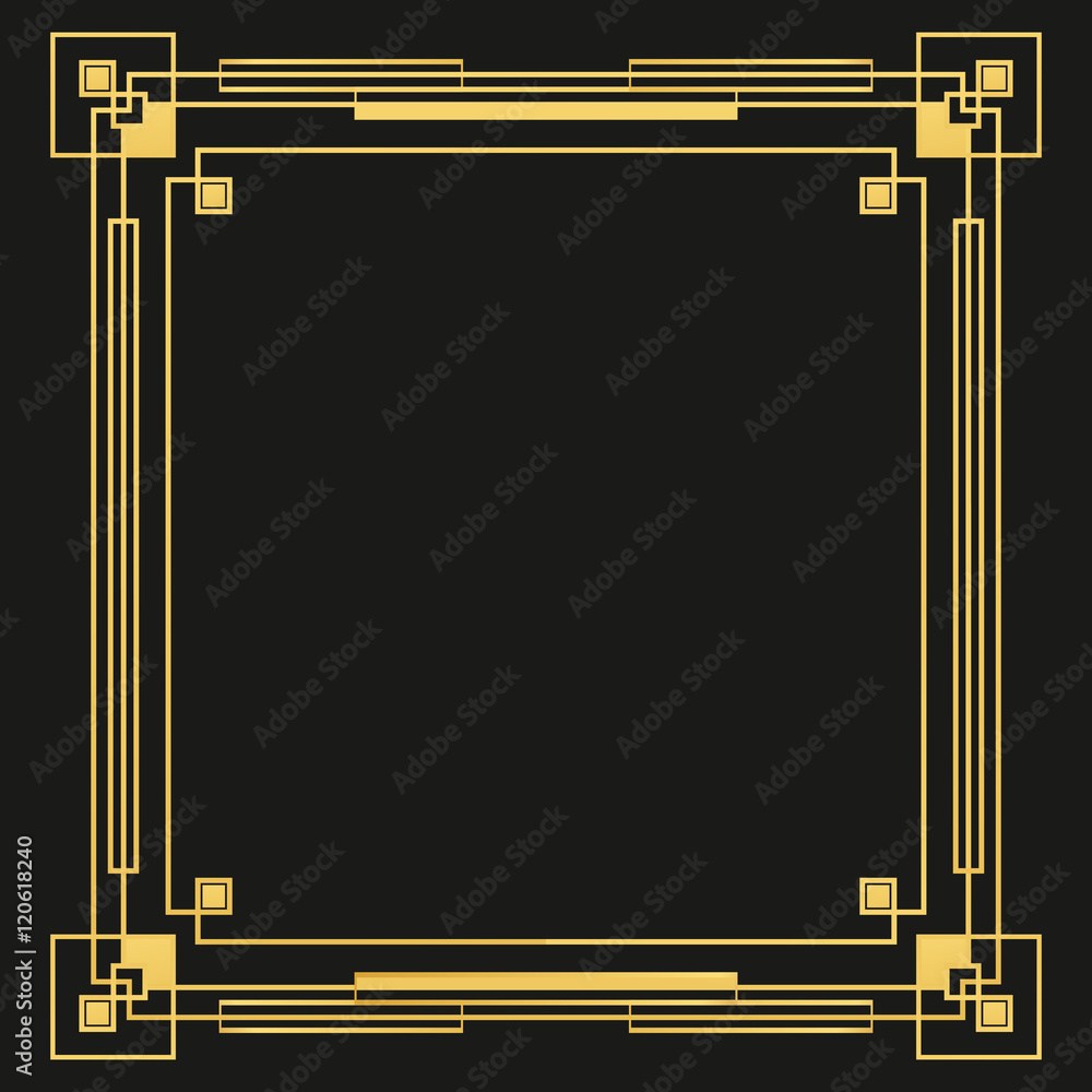 Gatsby Art Deco Border