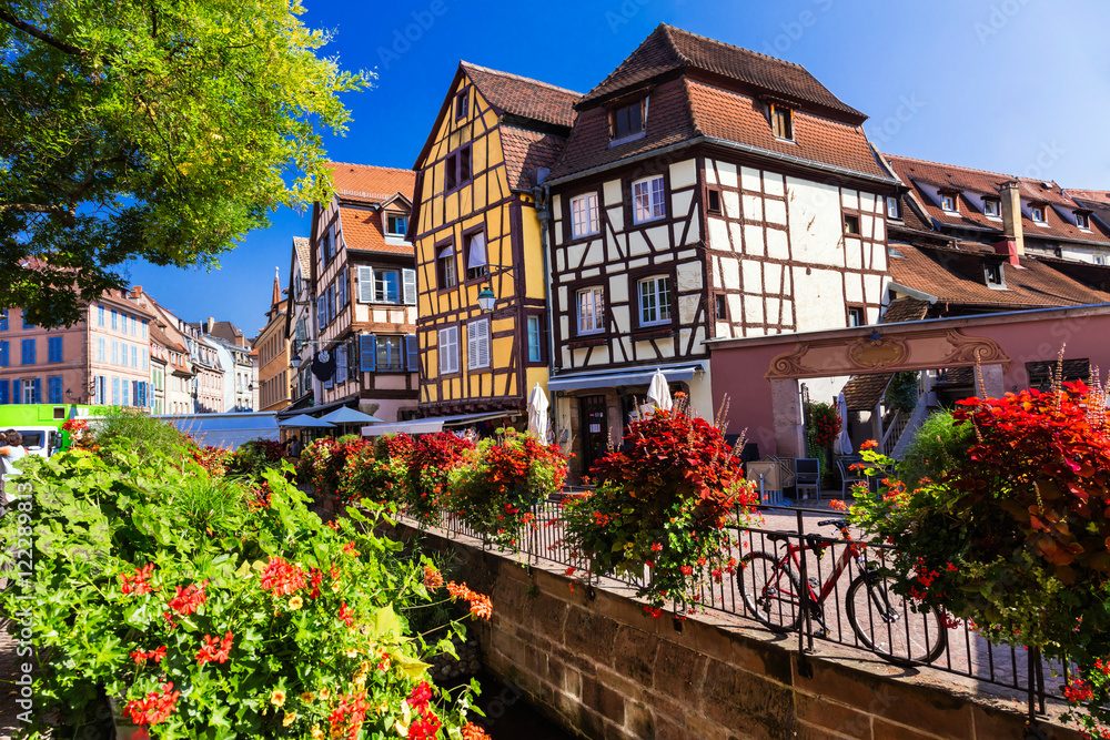Beautiful romantic towns of France - Colmar in Alsace region