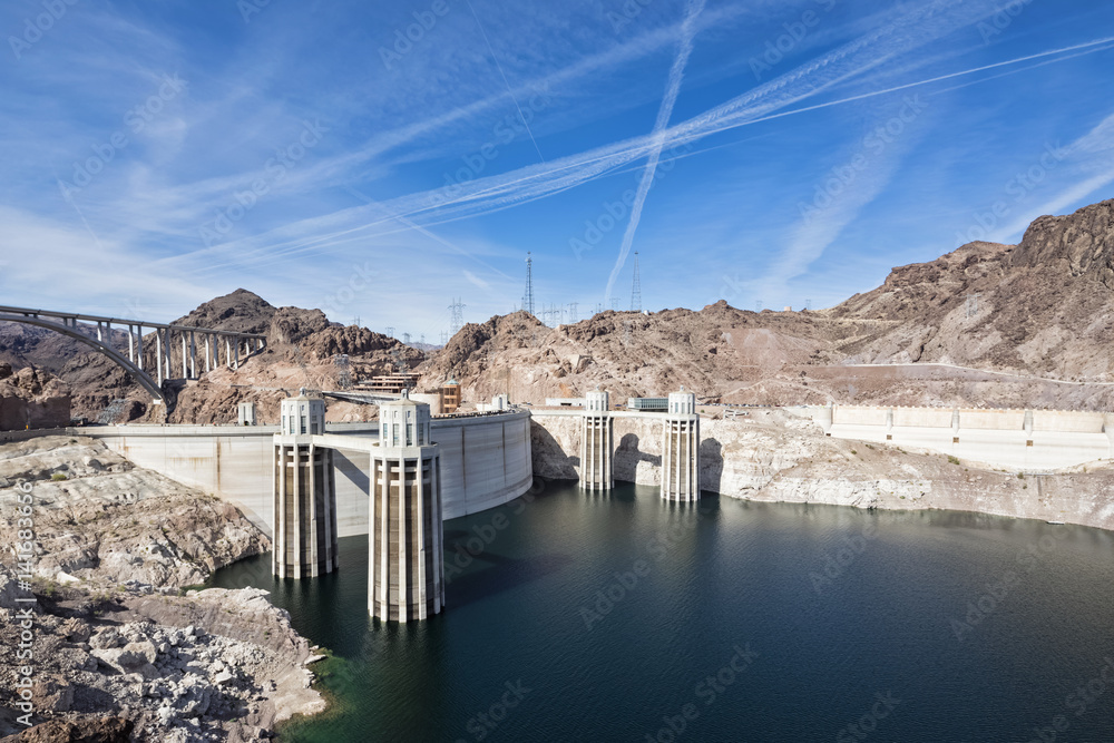 Usa Nevada Arizona Lake Mead Colorado River Hoover Dam Penstock