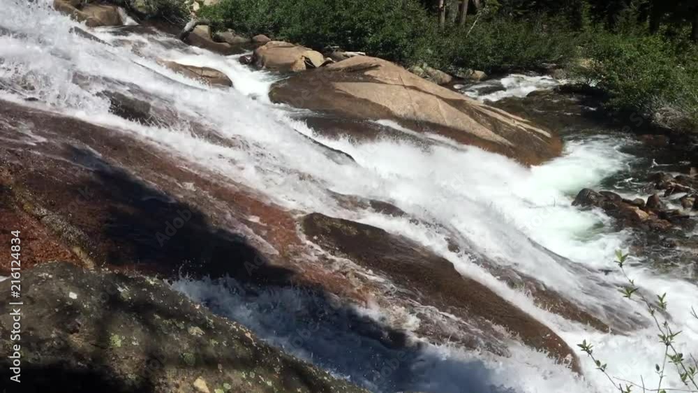 Water Running Down Rocks Stock Video Adobe Stock