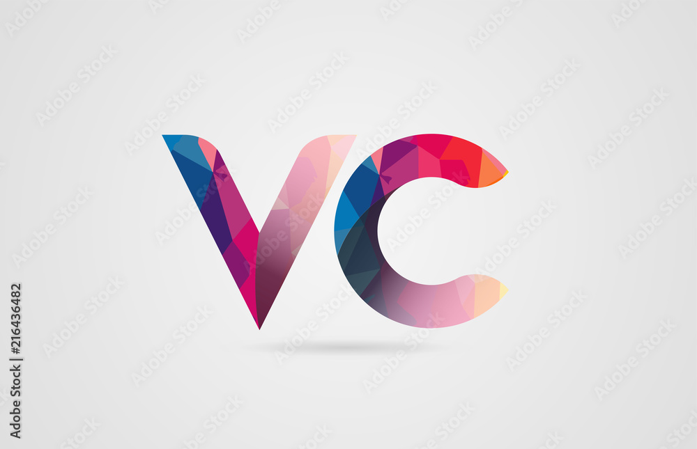 Alphabet Letter Vc V C Logo Combination Design Stock Vector Adobe Stock