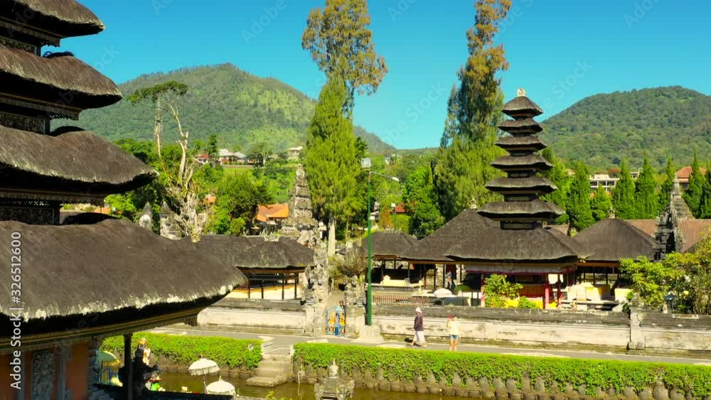 Pura Ulun Danu Temple On The Lake Bratan In Bali Indonesia Is A Major