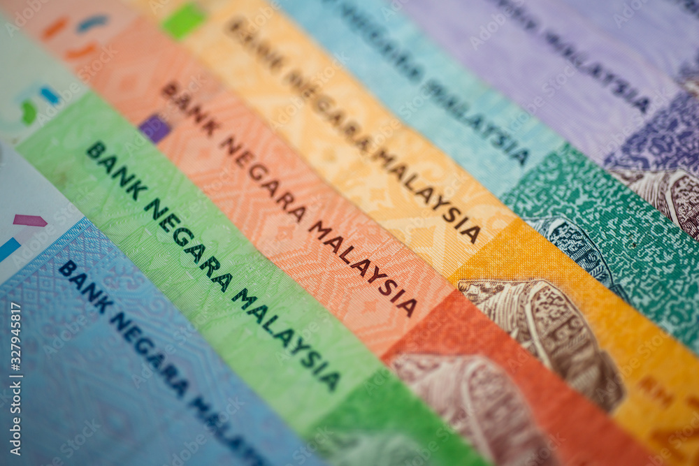 Malaysia Currency Of Malaysian Ringgit Banknotes Background Paper