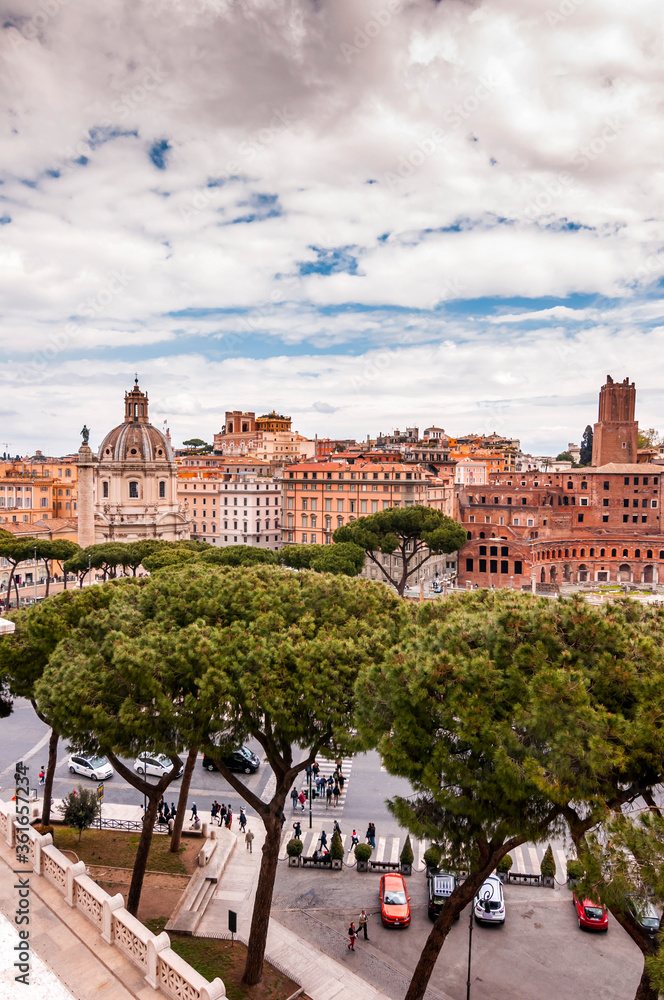 Roman Forum View From Capitolium Hill In Rom Stock Photo Adobe Stock