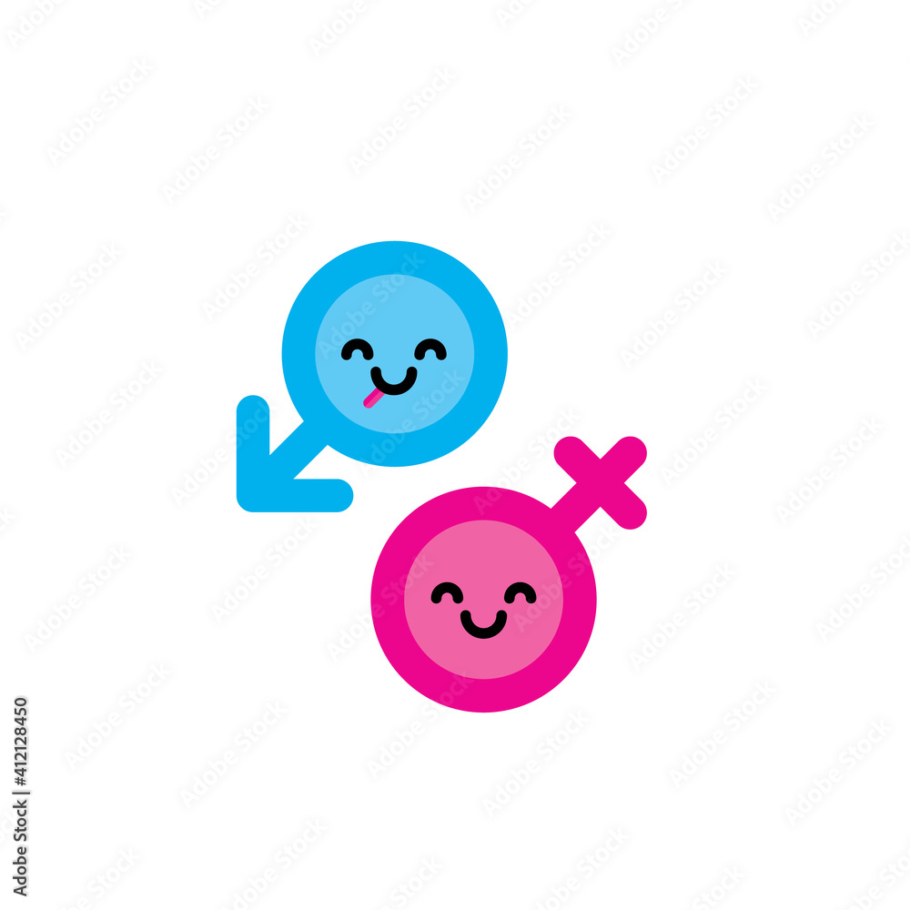 Gender Icon Sex Vector Symbol Female And Male Sign Stock Vector Adobe Stock