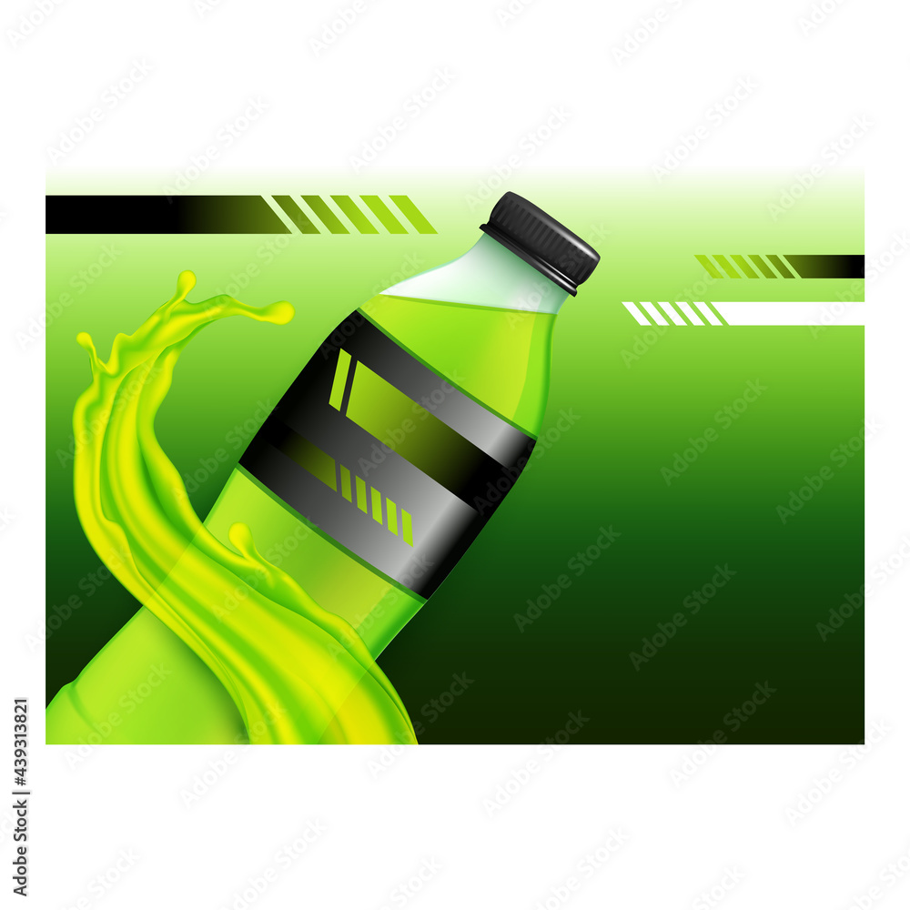 Sport Isotonic Drink Promotional Poster Vector Energy Isotonic Drink