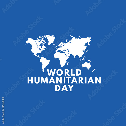 world humanitarian day and world map