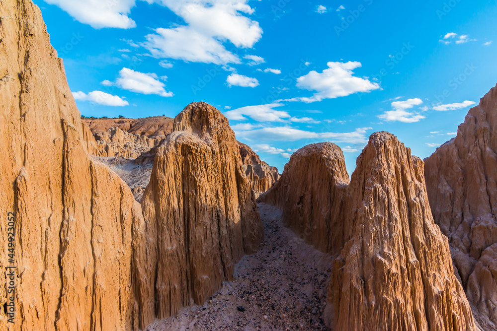 Pathway Through The Siltstone Walls Of The Cathedral Caves Formation