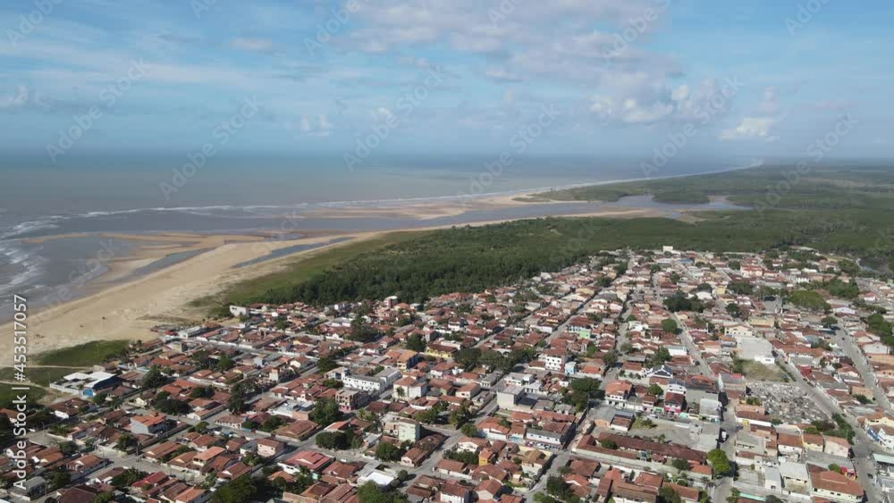 Vis O A Rea Da Praia No Centro E Regi O Comercial Cidade De Mucuri No