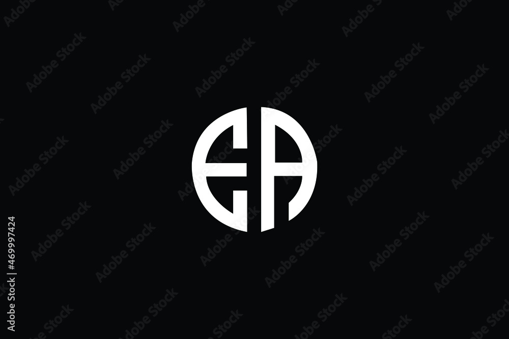 Ea Letter Logo Design Creative Modern A E Letters Icon Vector