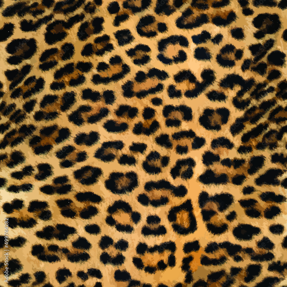 Leopard Fur Texture Stock Vector Adobe Stock