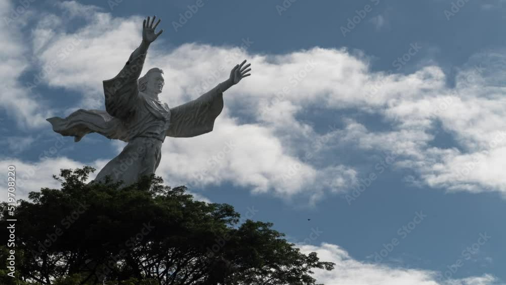 Manado Indonesia Time Lapse Of Yesus Kristus Kase Berkat Jesus