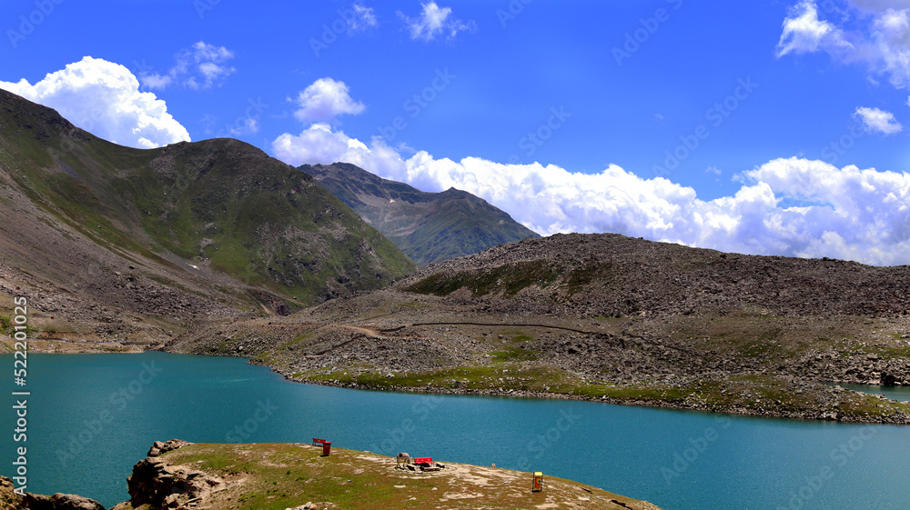 Lulusar Or Lalusar Is A Group Of Mountain Peaks And A Lake In The