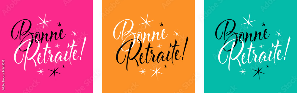 Bonne Retraite Stock Vector Adobe Stock