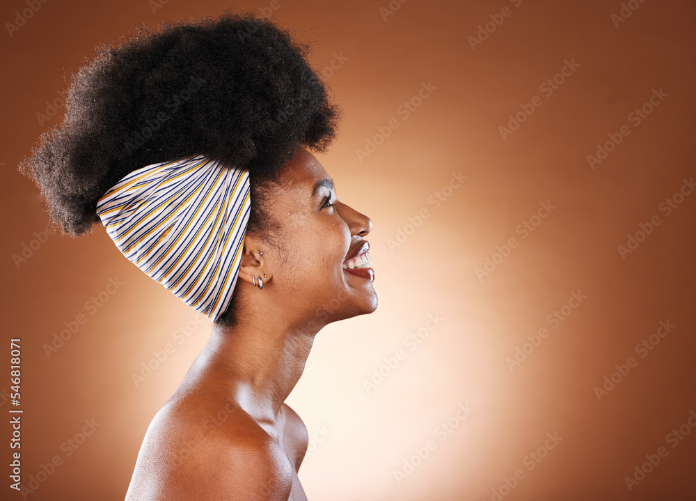 Natural Hair Black Woman And Skincare Beauty And Hair Care Profile