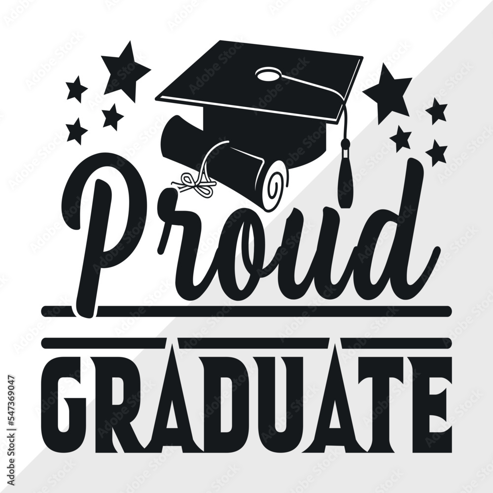 Proud Graduate Svg Cut File Graduation Cap Svg Sports Svg Graduation