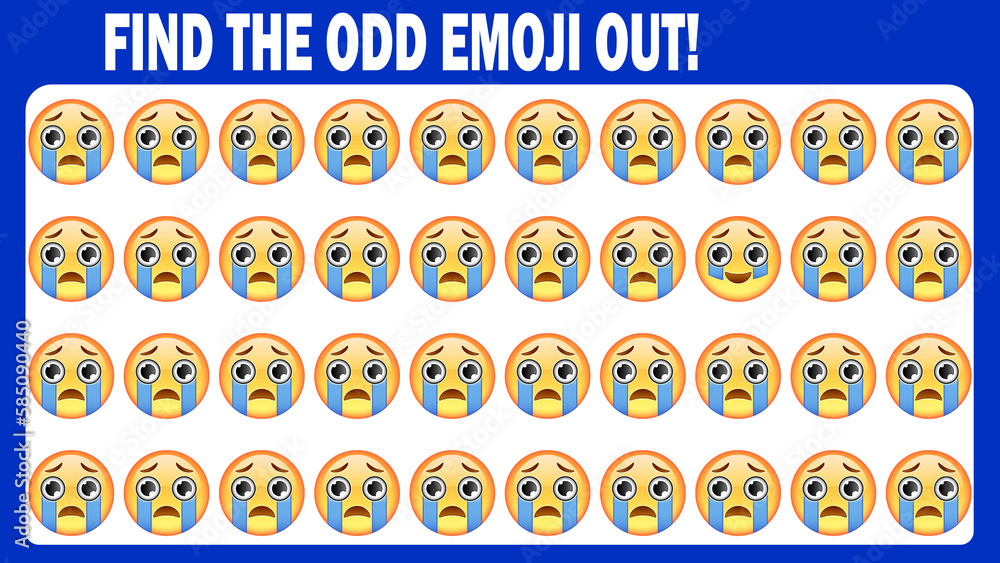 HOW GOOD ARE YOUR EYES Find The Odd Emoji Out Emoji Puzzle Quiz