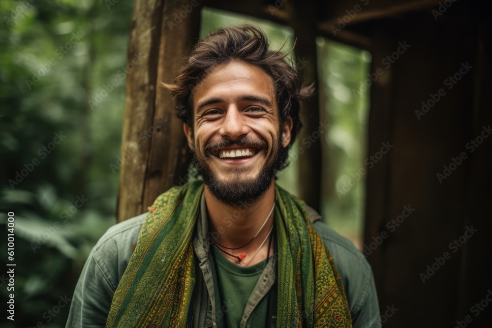 Photo Art Print Medium Shot Portrait Photography Of A Cheerful Man In