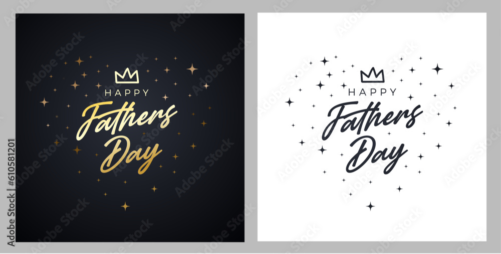 Happy Father S Day Greeting Card Happy Illustration Of A Father And