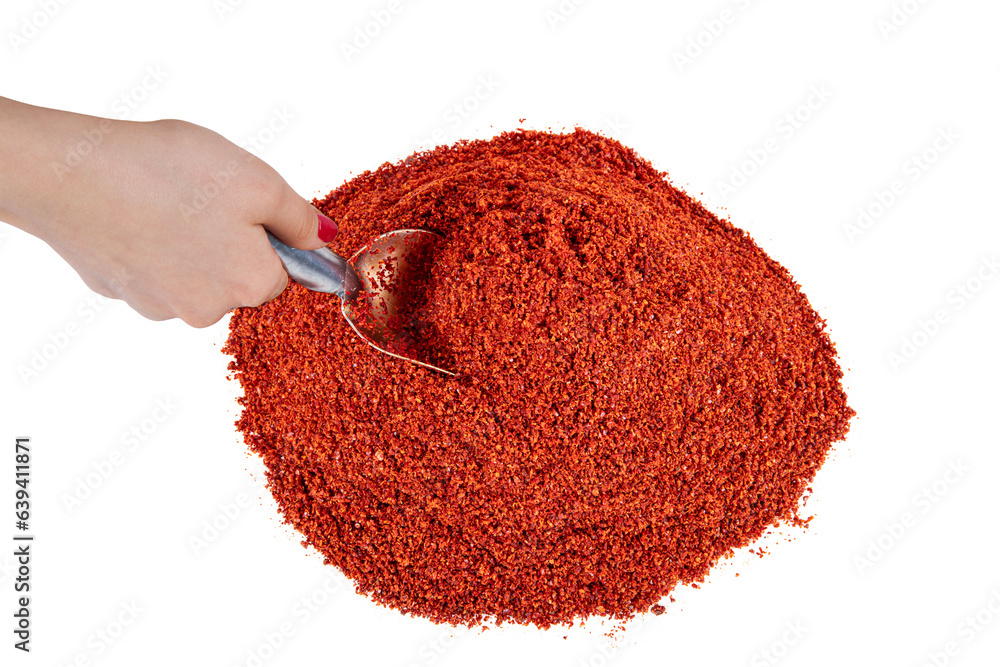 Dried Red Pepper Flakes Chili Pepper Spice Red Pepper Flakes Heap Of