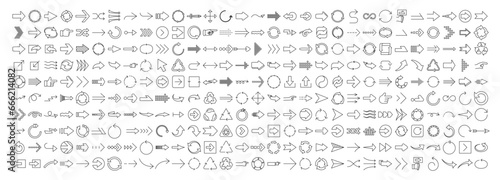 arrow symbol  sets of various shapes