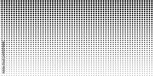 Basic halftone dots effect in black and white color. Halftone effect. Dot halftone. Black white halftone.Background with monochrome dotted texture. Polka dot pattern template. Background with black