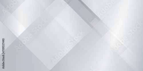 silver background combine with modern geometric lines, Modern business and technology concept Horizontal banner template abstract background, abstract geometric design Pattern.