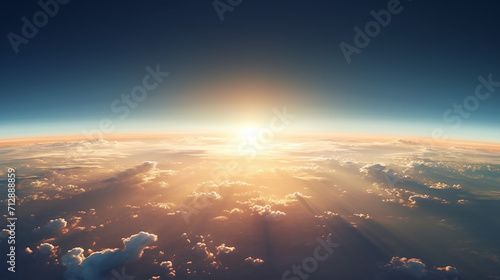 universe exploration near space photography 20km above ground real photo taken from weather balloon