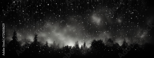 black and white photograph of rain pouring into a rainy night, in the style of glitter and diamond dust, flat backgrounds, texture-based, 3840x2160, snow scenes, dark white and dark black
