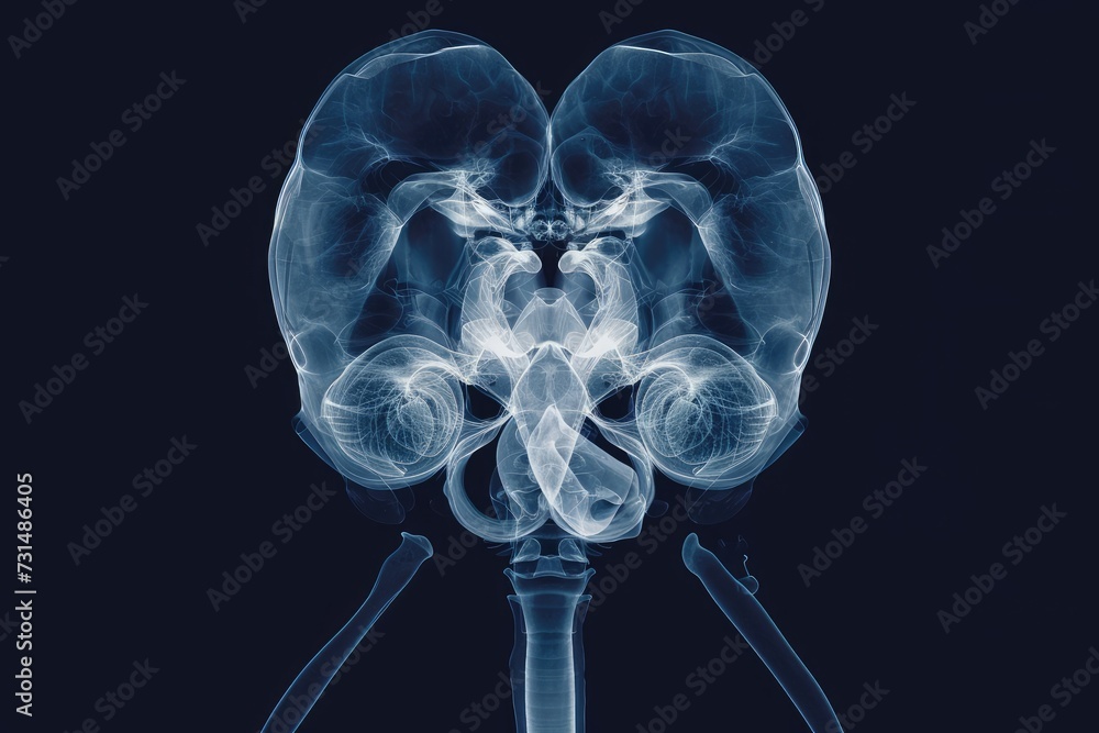 An Intricate And Detailed X Ray Image Providing A Clear Visual Of The