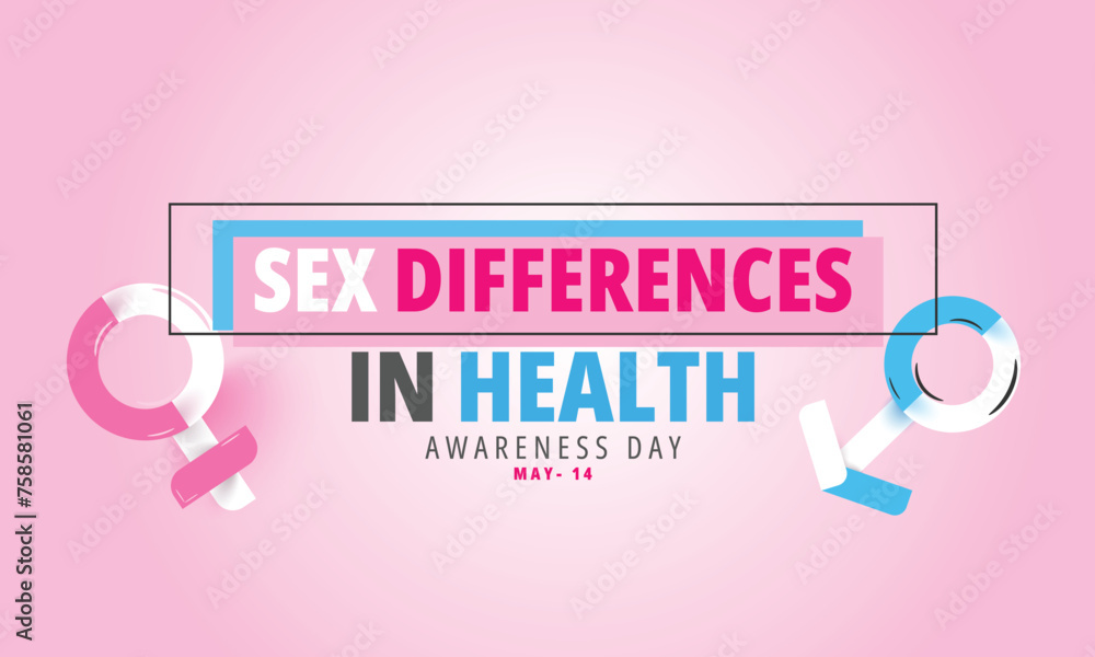 Sex Differences In Health Awareness Day Background Banner Card