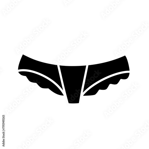 silhouette of women's panties