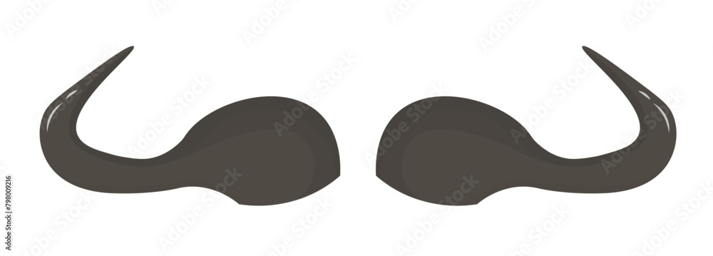 PNG Horny Hunting Trophy Of Argali Sheep Ibex African Buffalo Stag And Reindeer Set Of Horn