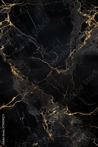 Black and gold marble texture