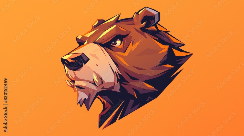 Iconic Beaver Mascot Logo For Sports And Esports Featuring A Lively