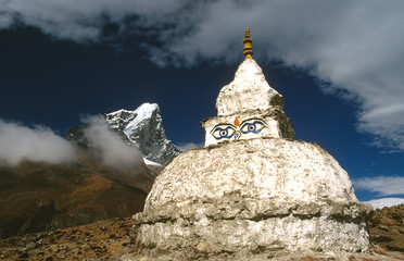 mountain stupa