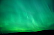 green sky glow - aurora borealis