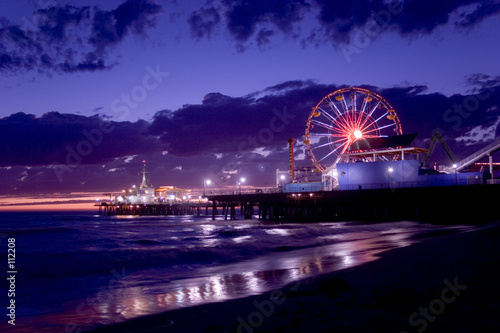 Zdjęcie: santa monica pier at sunset santa monica pier at sunset