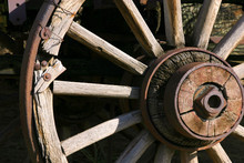 Old Antique Wagon Wheel