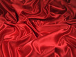canvas print picture - red satin fabric [landscape]