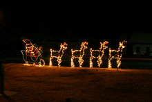 Xmas Santa & Deer Xmas Lights