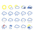 Leinwandbild Motiv weather icons