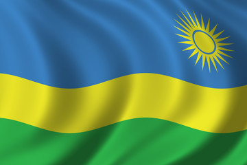 Wall Mural - flag of rwanda